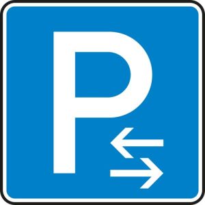 VZ 315-30 VZ 315-30 - Parken Mitte Parkplatzschild hier