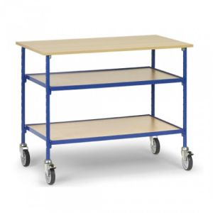 Rolltisch mit 2 verstellbaren Böden - Tragkraft 150 kg