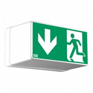 LED-Notleuchte GSUN 3, hohe Haube (Wand-/Deckenaufbau)