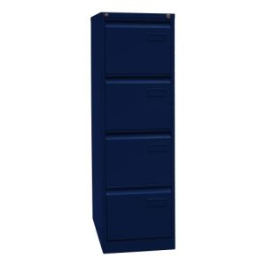 Hängeregistraturschrank Bisley light - mit Griffleiste, einbahnig, 4 HR-Schubladen