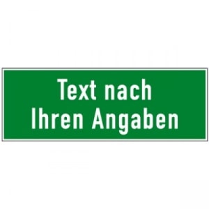 Rettungswegschilder mit Text nach Ihren Angaben