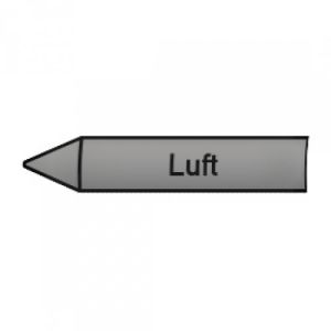 Fließrichtungspfeil für die Durchflussstoffgruppe 3