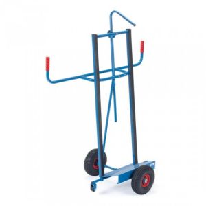 Plattenkarre mit Profilgummi und einstellbarem Niederhalter - Tragkraft 350 / 400 kg