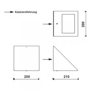 Sicherheitsleuchte MULTI-EXIT mit Notlichtfunktion (Wandaufbau)