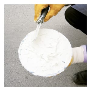 Flexipfosten mit Fuß zum Aufkleben