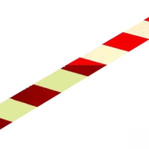 Warnmarkierungsstreifen rot/weiß, langnachleuchtend