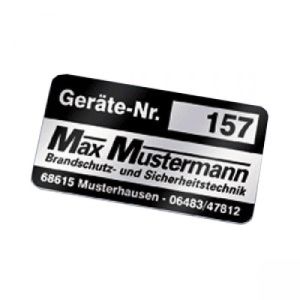 Nummerierte Inventaretiketten auf Rolle, silber, selbstklebend