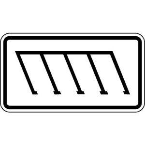 Zusatzzeichen VZ 2403 Zusatzschild Parkordnung schräg Zusatzzeichen VZ 2403