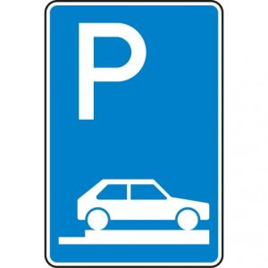 VZ 315-85 Verkehrszeichen 315-85 Parken auf Gehwegen Schild