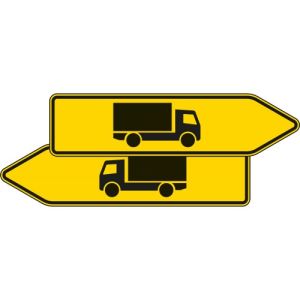 Zusatzzeichen VZ 421-40 VZ 421-40 Wegweiser für KFZ über 3,5 t