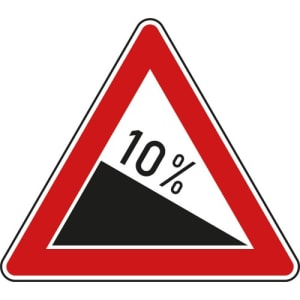 VZ 108 VZ 108: Verkehrsschild Gefälle