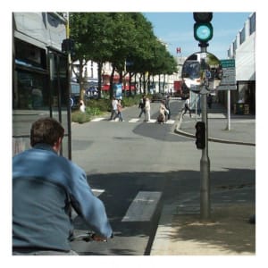 Verkehrsspiegel für Radfahrer CYCLOMIR - Überprüfung von 2 Richtungen