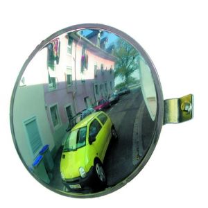 Verkehrsspiegel für Privatausfahrten - Überprüfung von 2 Richtungen
