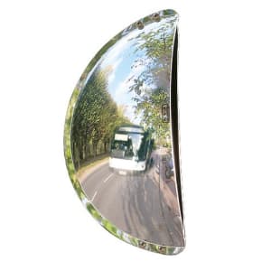 Verkehrsspiegel für Parkplatzausfahrten mit weitem Blickwinkel - Überprüfung von 3 Richtungen