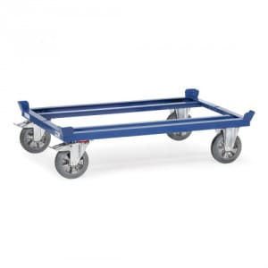 Paletten-Fahrgestell mit Elastic-Vollgummi-Bereifung - Tragkraft 1200 kg