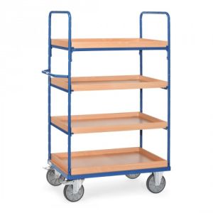 Etagenwagen mit 4 Kästen - Gesamthöhe 1800 mm - Tragkraft 600 kg