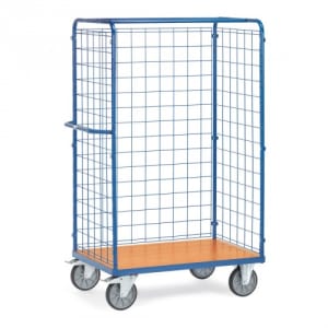 Paketwagen mit Drahtgitterwänden - Gesamthöhe 1800 mm - Tragkraft 600 kg