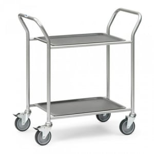 Servierwagen mit 2 abnehmbaren Tabletts - Tragkraft 60 kg