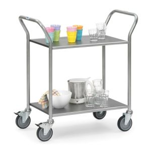 Servierwagen mit 2 Böden - Tragkraft 100 kg