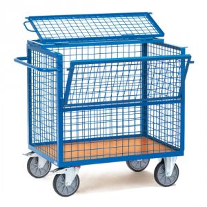 Drahtkastenwagen mit Deckel - Tragkraft 600 kg