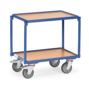 Etagenroller mit 2 Holzbodenplatten und Rand - Tragkraft 250 kg