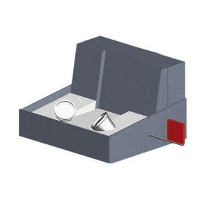 Gesichts-/Augendusche mit Auffangbecken (Wandmontage)