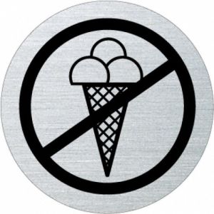 Piktogramm - Eisverbot Motiv 1 (rund, mit Rand)