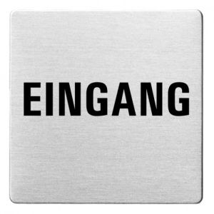 Textschild - Eingang (ecken abgerundet)