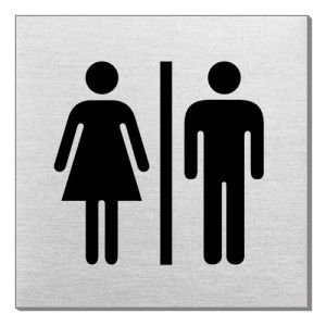 Piktogramm - Damen/Herren (quadratisch)