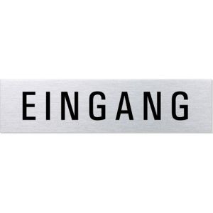 Textschild - Eingang (eckig)