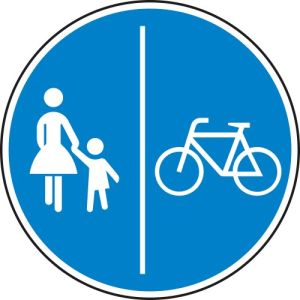 VZ 241-31 Getrennter Geh- & Radweg Verkehrsschild VZ 241-31