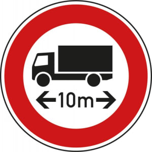 VZ 266 VZ 266 Schild: Verbot für Fahrzeuge über angegebene Länge