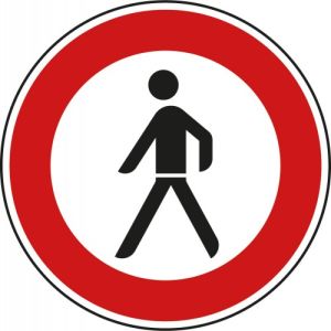 VZ 259 VZ 259 - Verkehrsschild Verbot für Fußgänger