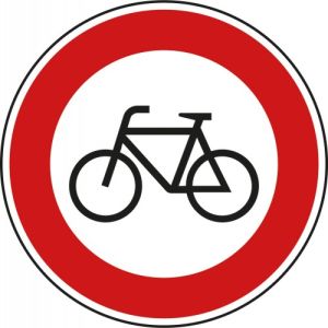 VZ 254 VZ 254 Verbot für Radverkehr - Verkehrsschild