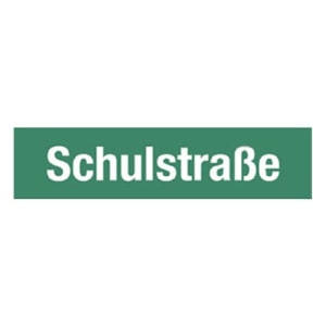 Straßennamenschild - Flachschild Straßennamenschild - Flachschild aus Aluminium
