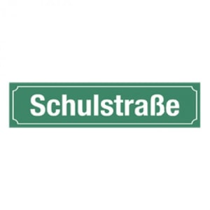 Straßennamenschild - Flachschild Straßennamenschild - Flachschild aus Aluminium