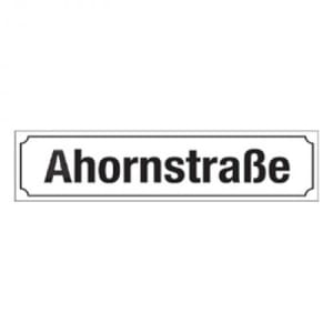 Straßennamenschild - Flachschild Straßennamenschild - Flachschild aus Aluminium