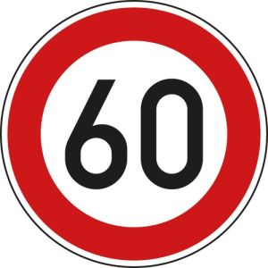 VZ 274-56 VZ 274-56 - Verkehrsschild 60 km/h Höchstgeschwindigkeit
