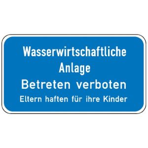 Wasserwirtschaftliche Anlage - Betreten verboten