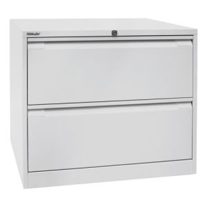 Hängeregistraturschrank Bisley - doppelbahnig, 2 HR-Schubladen