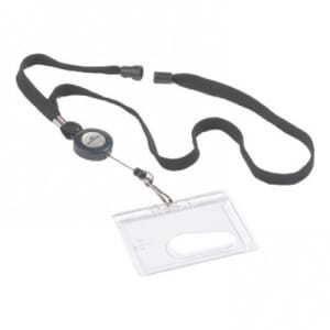 Ausweishalter JOJO mit Federhaken und Textilband, Durable (10er VPE)