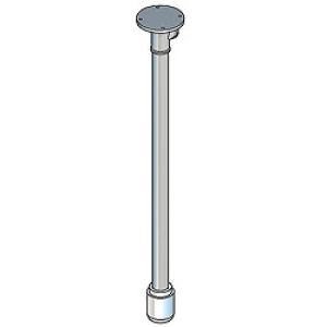 Variable Notdusche ohne Betätigung (Deckenmontage Aufputz)