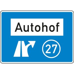 VZ 448.1 Autobahn-Hinweisschild Autohof VZ 448.1
