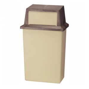 Abfallbehälter WALL HUGGER, witterungsbeständig - Inhalt 80 Liter