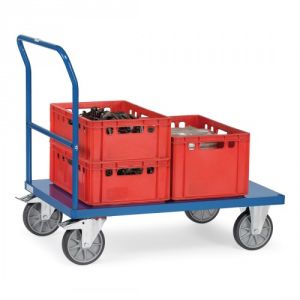 Schiebebügelwagen mit Blechplattform - Tragkraft 500 / 600 kg