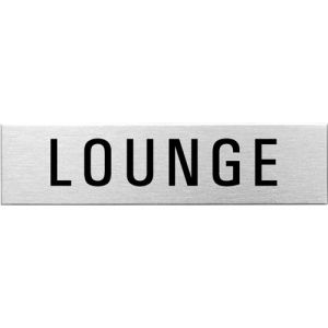 Textschild - Lounge (eckig)