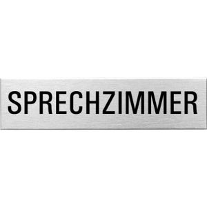 Textschild - Sprechzimmer (eckig)