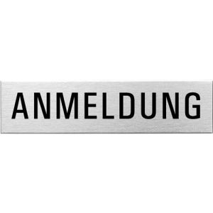 Textschild - Anmeldung (eckig)