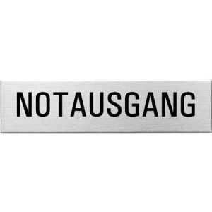 Textschild - Notausgang (eckig)