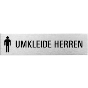 Textschild+Symbol - Umkleide Herren